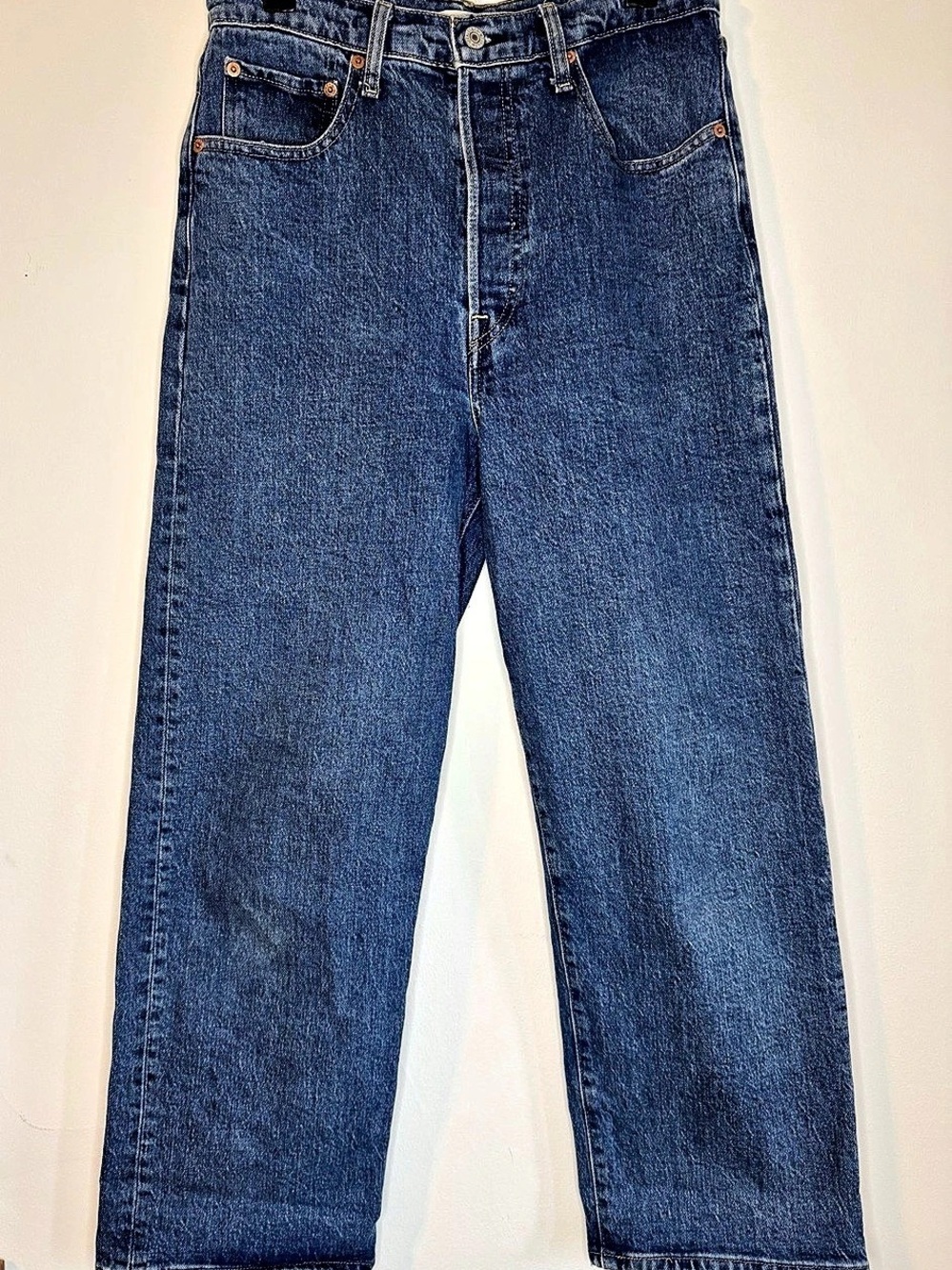 Levi's Ribcage Straight Ankle Jeans Blue